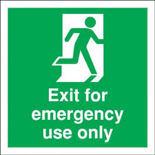 Emergency exit sign