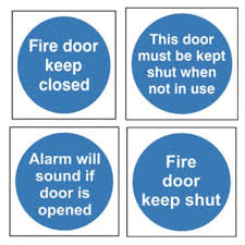 Fire door keep shut symbol